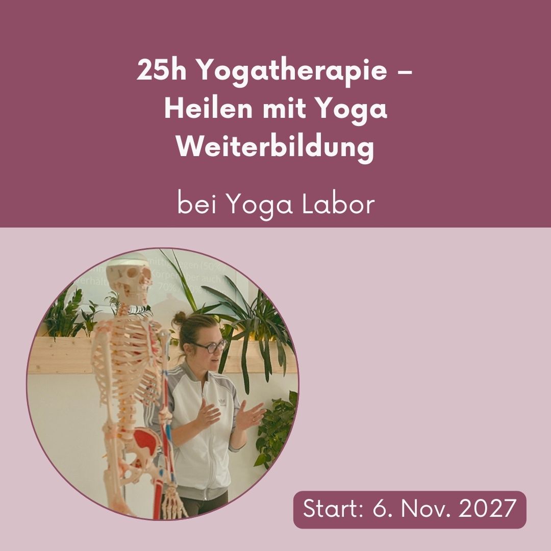 Yogatherapie – 25h-Yoga-Weiterbildung bei Yoga Labor // 06. bis 08. November 2027