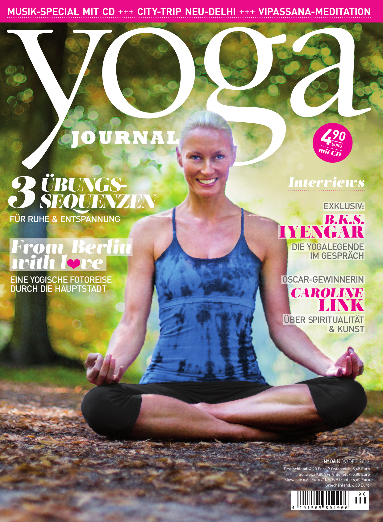 Yoga Journal Nr. 30 - 06/2013 (November/Dezember 2013) - inkl. Yogi Beats CD #5